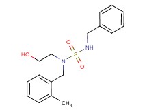 N'-benzyl-N-(2-hydroxyethyl)-N-(2-methylbenzyl)sulfamide