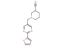 1-{[2-(2-furyl)pyrimidin-5-yl]methyl}piperidine-3-carbonitrile