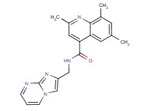 N-(imidazo[1,2-a]pyrimidin-2-ylmethyl)-2,6,8-trimethyl-4-quinolinecarboxamide