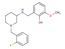 2-({[1-(2-fluorobenzyl)-3-piperidinyl]amino}methyl)-6-methoxyphenol