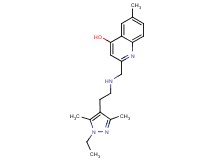 2-({[2-(1-ethyl-3,5-dimethyl-1H-pyrazol-4-yl)ethyl]amino}methyl)-6-methylquinolin-4-ol