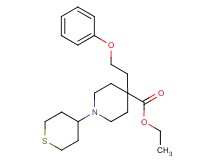 ethyl 4-(2-phenoxyethyl)-1-(tetrahydro-2H-thiopyran-4-yl)-4-piperidinecarboxylate