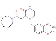 3-[2-(1-azepanyl)-2-oxoethyl]-4-(3,4-dimethoxybenzyl)-2-piperazinone