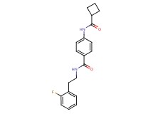 4-[(cyclobutylcarbonyl)amino]-N-[2-(2-fluorophenyl)ethyl]benzamide