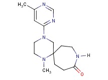 1-methyl-4-(6-methyl-4-pyrimidinyl)-1,4,9-triazaspiro[5.6]dodecan-10-one