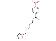 4-[({3-[(2-furylmethyl)thio]propyl}amino)carbonyl]benzoic acid