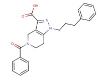5-benzoyl-1-(3-phenylpropyl)-4,5,6,7-tetrahydro-1H-pyrazolo[4,3-c]pyridine-3-carboxylic acid