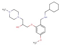 1-(2-{[(cyclohexylmethyl)amino]methyl}-5-methoxyphenoxy)-3-(4-methyl-1-piperazinyl)-2-propanol
