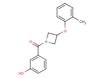 3-{[3-(2-methylphenoxy)-1-azetidinyl]carbonyl}phenol