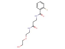 2-fluoro-N-(3-{[2-(2-hydroxyethoxy)ethyl]amino}-3-oxopropyl)benzamide