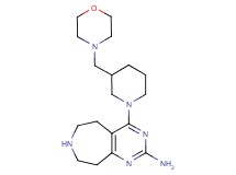 4-[3-(4-morpholinylmethyl)-1-piperidinyl]-6,7,8,9-tetrahydro-5H-pyrimido[4,5-d]azepin-2-amine dihydrochloride