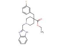 ethyl 1-(1H-benzimidazol-2-ylmethyl)-4-(3-fluorobenzyl)-4-piperidinecarboxylate