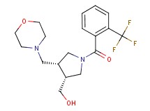 {(3R*,4R*)-4-(morpholin-4-ylmethyl)-1-[2-(trifluoromethyl)benzoyl]pyrrolidin-3-yl}methanol