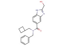N-benzyl-N-(cyclobutylmethyl)-2-(hydroxymethyl)-1H-benzimidazole-5-carboxamide