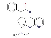 2-cyclopentyl-N-{[2-(4-methyl-1-piperazinyl)-3-pyridinyl]methyl}-2-phenylacetamide
