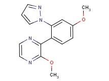 2-methoxy-3-[4-methoxy-2-(1H-pyrazol-1-yl)phenyl]pyrazine