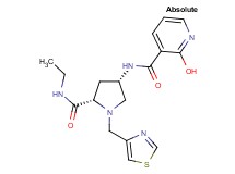 N-[(3S,5S)-5-[(ethylamino)carbonyl]-1-(1,3-thiazol-4-ylmethyl)pyrrolidin-3-yl]-2-hydroxynicotinamide