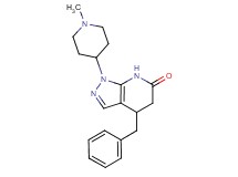 4-benzyl-1-(1-methylpiperidin-4-yl)-1,4,5,7-tetrahydro-6H-pyrazolo[3,4-b]pyridin-6-one
