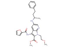 methyl 3-(2-furoylamino)-1-(2-methoxyethyl)-5-[(1-methyl-3-phenylpropyl)amino]-1H-pyrrolo[2,3-b]pyridine-2-carboxylate