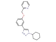 2-{[3-(1-cyclohexyl-1H-1,2,3-triazol-4-yl)phenoxy]methyl}pyridine