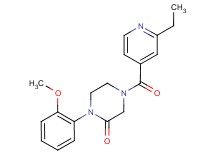 4-(2-ethylisonicotinoyl)-1-(2-methoxyphenyl)-2-piperazinone