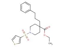 ethyl 4-(3-phenylpropyl)-1-(3-thienylsulfonyl)-4-piperidinecarboxylate