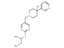 1-{[2-(sec-butylthio)pyrimidin-5-yl]methyl}-4-pyridin-3-ylpiperidin-4-ol