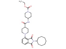 ethyl 4-({[1-(2-cyclooctyl-1,3-dioxo-2,3-dihydro-1H-isoindol-4-yl)-4-piperidinyl]carbonyl}amino)-1-piperidinecarboxylate