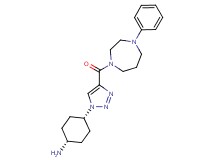 (cis-4-{4-[(4-phenyl-1,4-diazepan-1-yl)carbonyl]-1H-1,2,3-triazol-1-yl}cyclohexyl)amine