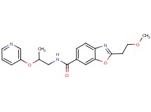 2-(2-methoxyethyl)-N-[2-(3-pyridinyloxy)propyl]-1,3-benzoxazole-6-carboxamide