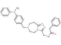 N-[(7-{4-[methyl(phenyl)amino]benzyl}-6,7,8,9-tetrahydro-5H-[1,2,4]triazolo[4,3-d][1,4]diazepin-3-yl)methyl]-2-phenylacetamide