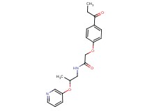 2-(4-propionylphenoxy)-N-[2-(pyridin-3-yloxy)propyl]acetamide