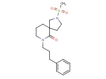 2-(methylsulfonyl)-7-(3-phenylpropyl)-2,7-diazaspiro[4.5]decan-6-one