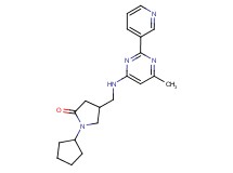 1-cyclopentyl-4-{[(6-methyl-2-pyridin-3-ylpyrimidin-4-yl)amino]methyl}pyrrolidin-2-one