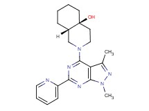 (4aS*,8aS*)-2-(1,3-dimethyl-6-pyridin-2-yl-1H-pyrazolo[3,4-d]pyrimidin-4-yl)octahydroisoquinolin-4a(2H)-ol