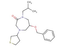 6-(benzyloxy)-1-isobutyl-4-(tetrahydro-3-thienyl)-1,4-diazepan-2-one