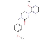 1-(4-methoxybenzyl)-4-(3-methoxy-2-pyrazinyl)-2-piperazinone