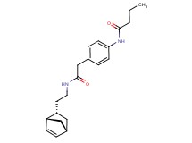 N-{4-[2-({2-[(1S*,2S*,4S*)-bicyclo[2.2.1]hept-5-en-2-yl]ethyl}amino)-2-oxoethyl]phenyl}butanamide