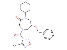 6-(benzyloxy)-1-cyclohexyl-4-[(4-methyl-1,2,5-oxadiazol-3-yl)carbonyl]-1,4-diazepan-2-one