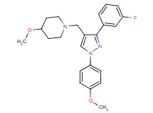 1-{[3-(3-fluorophenyl)-1-(4-methoxyphenyl)-1H-pyrazol-4-yl]methyl}-4-methoxypiperidine
