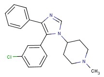 4-[5-(3-chlorophenyl)-4-phenyl-1H-imidazol-1-yl]-1-methylpiperidine
