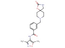 N-(3,5-dimethylisoxazol-4-yl)-3-[(2-oxo-1-oxa-3,8-diazaspiro[4.5]dec-8-yl)methyl]benzamide