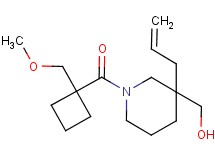 (3-allyl-1-{[1-(methoxymethyl)cyclobutyl]carbonyl}-3-piperidinyl)methanol