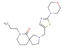 2-[(2-morpholin-4-yl-1,3-thiazol-5-yl)methyl]-7-propyl-2,7-diazaspiro[4.5]decan-6-one