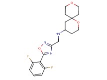N-{[5-(2,6-difluorophenyl)-1,2,4-oxadiazol-3-yl]methyl}-1,9-dioxaspiro[5.5]undecan-4-amine