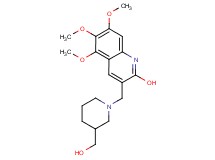 3-{[3-(hydroxymethyl)-1-piperidinyl]methyl}-5,6,7-trimethoxy-2-quinolinol