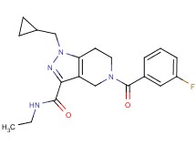1-(cyclopropylmethyl)-N-ethyl-5-(3-fluorobenzoyl)-4,5,6,7-tetrahydro-1H-pyrazolo[4,3-c]pyridine-3-carboxamide