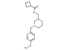 N-({1-[(5-ethylpyridin-2-yl)methyl]piperidin-3-yl}methyl)cyclobutanecarboxamide