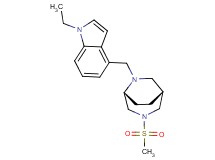 (1R*,5R*)-6-[(1-ethyl-1H-indol-4-yl)methyl]-3-(methylsulfonyl)-3,6-diazabicyclo[3.2.2]nonane