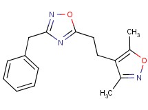 3-benzyl-5-[2-(3,5-dimethyl-4-isoxazolyl)ethyl]-1,2,4-oxadiazole